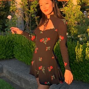 Reformation Vivianne dress - Rochelle rose print